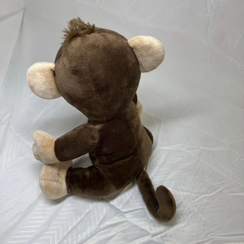 avis Monkey Plush Brown Swirly Ears‎ 2014 Soft Stuffed Animal Collectible Toy
